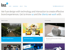 Tablet Screenshot of lazcreative.com